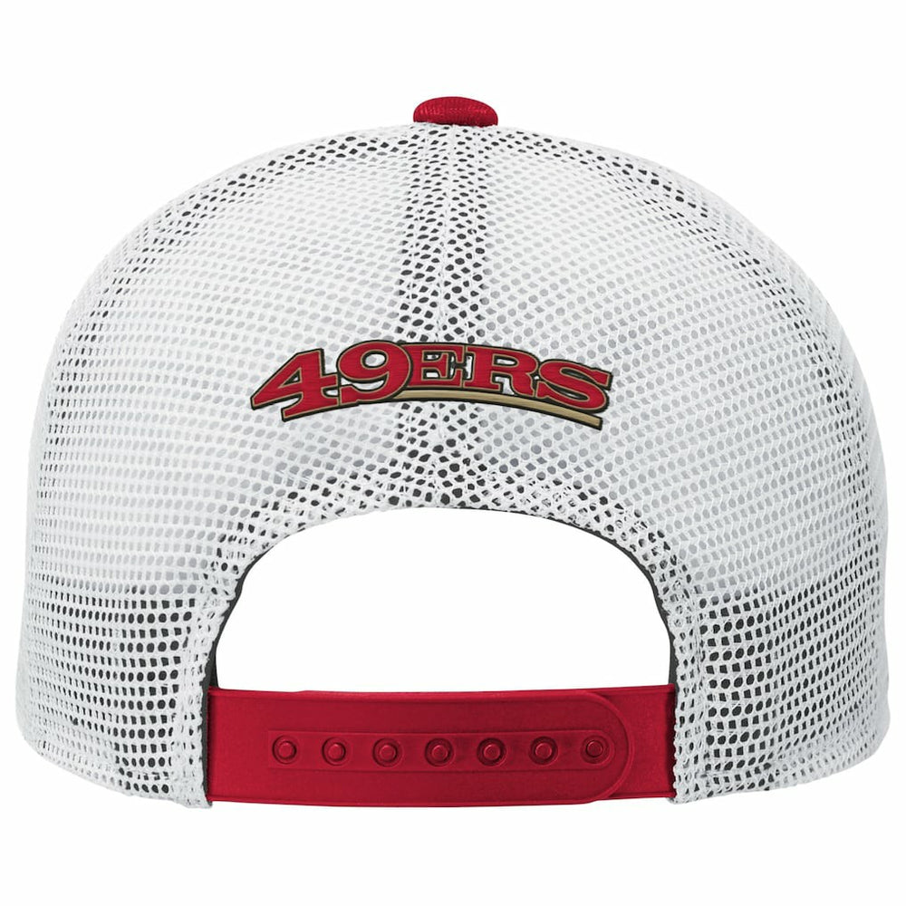 San Francisco 49ers Youth Core Lockup Trucker Adjustable Hat Scarlet | NFL