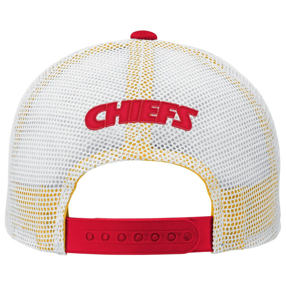 Kansas City Chiefs Youth Core Lockup Trucker Adjustable Hat Red | NFL