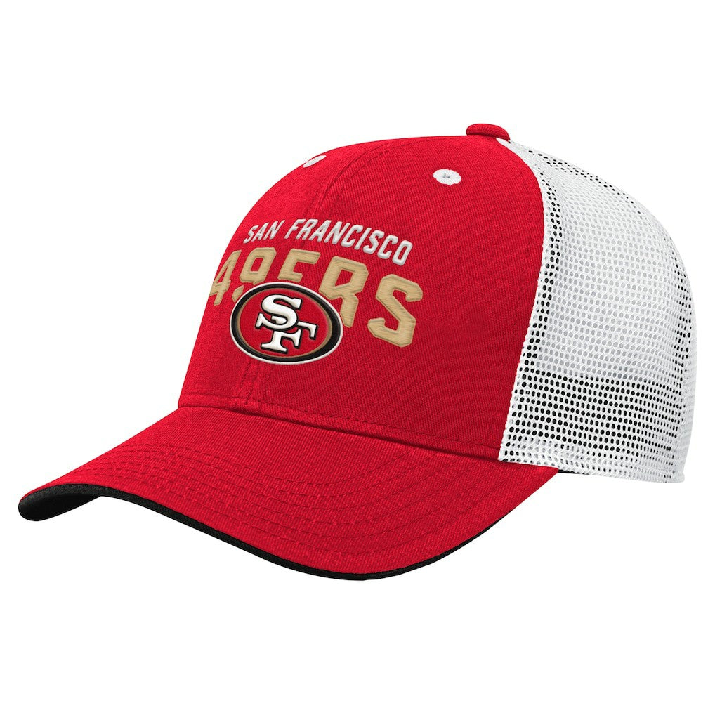 San Francisco 49ers Preschool Core Lockup Trucker Adjustable hat Scarlet | NFL