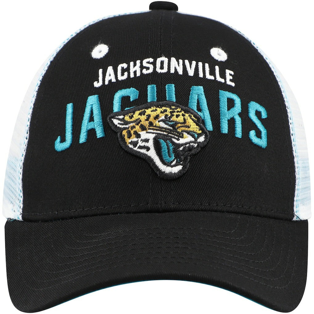 Jacksonville Jaguars Preschool Core Lockup Trucker Adjustable hat Black | NFL