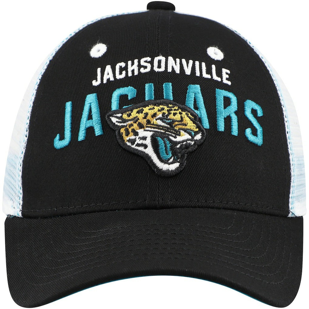Jacksonville Jaguars Preschool Core Lockup Trucker Adjustable hat Black | NFL
