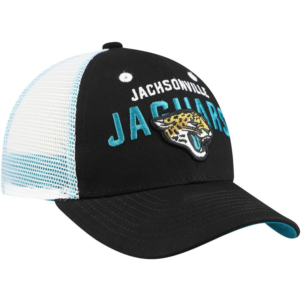 Jacksonville Jaguars Preschool Core Lockup Trucker Adjustable hat Black | NFL
