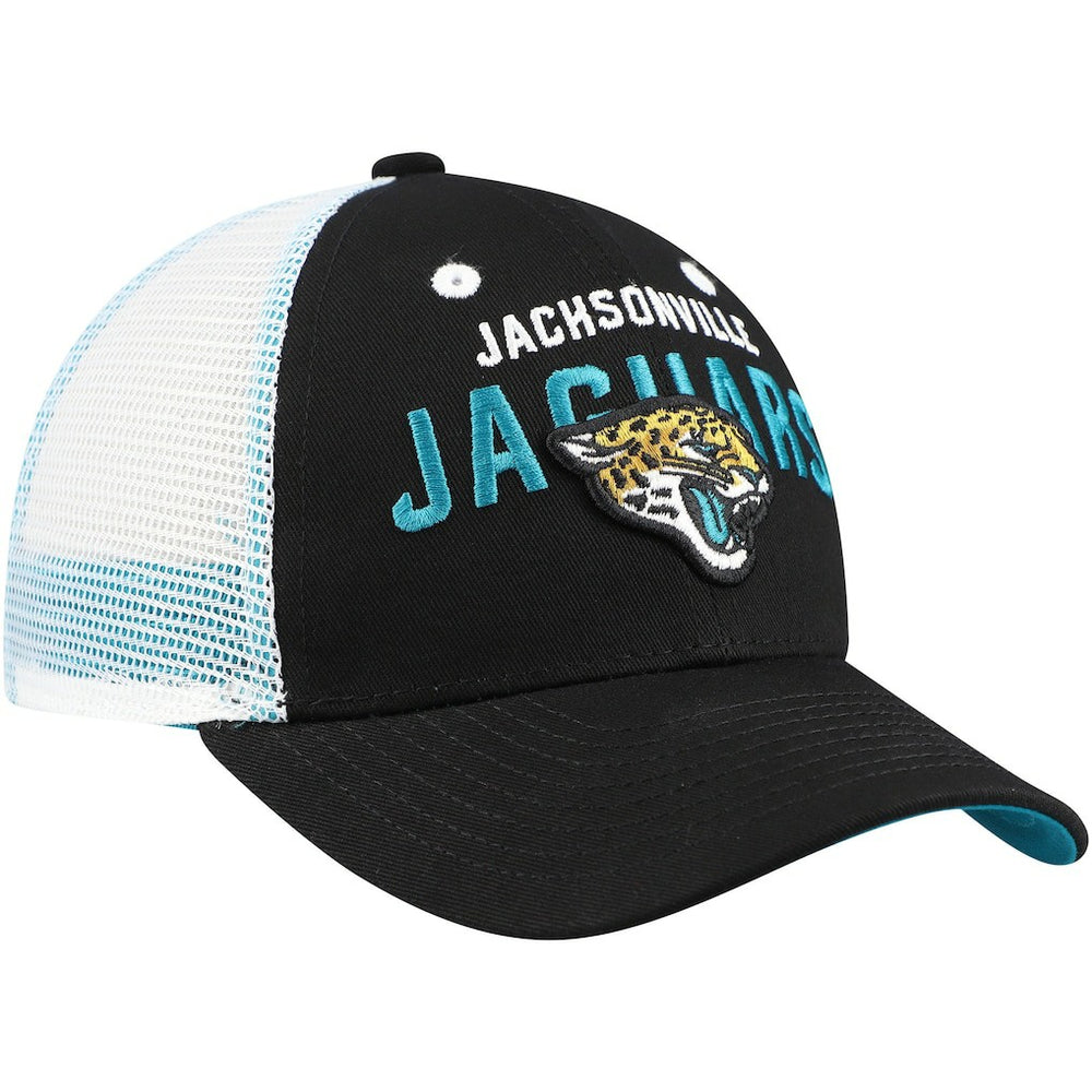 Jacksonville Jaguars Preschool Core Lockup Trucker Adjustable hat Black | NFL