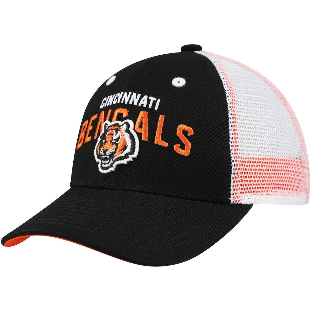 Cincinnati Bengals Preschool Core Lockup Trucker Adjustable hat Black | NFL
