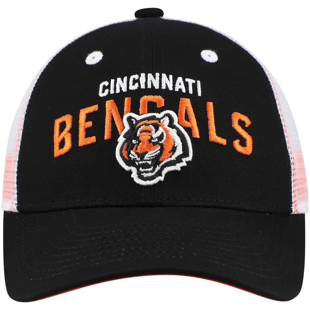 Cincinnati Bengals Preschool Core Lockup Trucker Adjustable hat Black | NFL