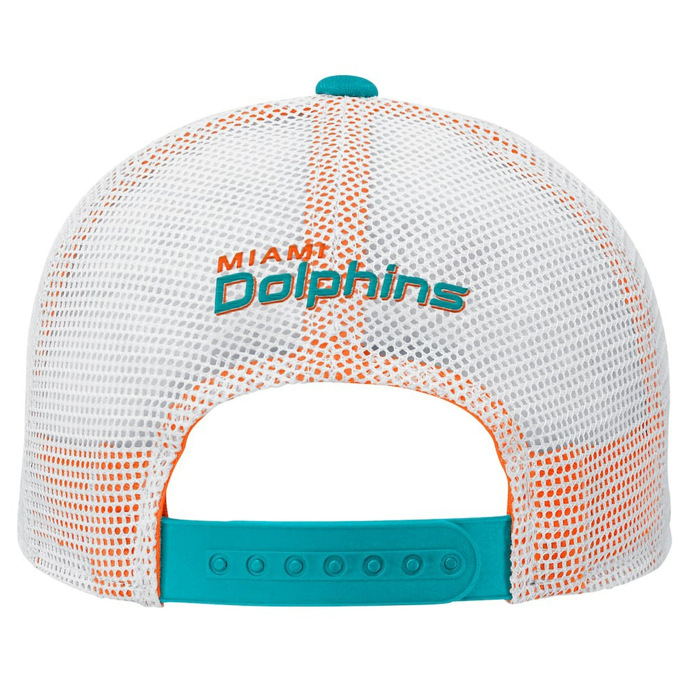 Miami Dolphins Preschool Core Lockup Trucker Adjustable hat Aqua | NFL