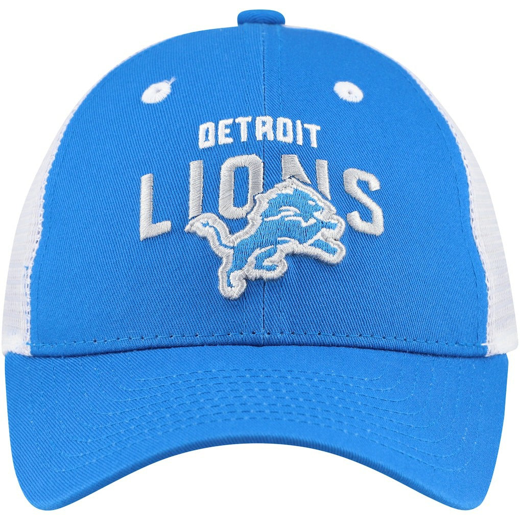 Detroit Lions Preschool Core Lockup Trucker Adjustable hat Blue | NFL