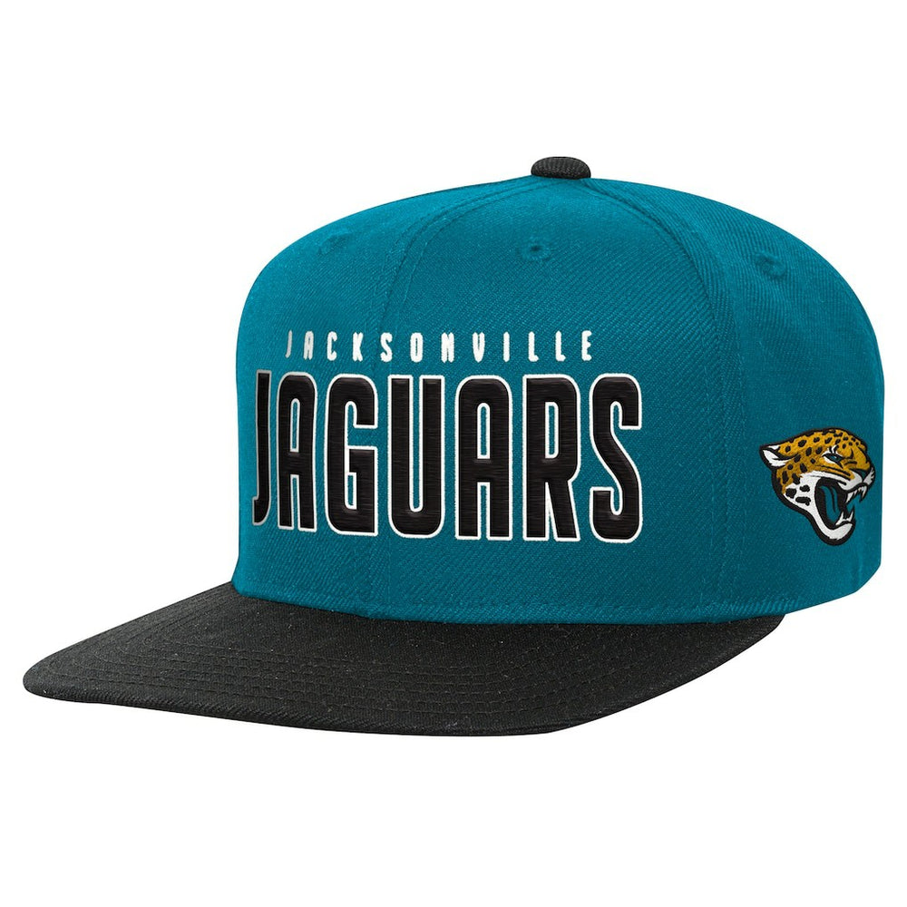 Jacksonville Jaguars Preschool Lock Up Snapback Hat Teal/Black | NFL