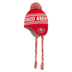 San Francisco 49ers Preschool Jacquard Tassel Knit Hat with Pom Scarlet | NFL