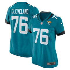 Ezra Cleveland Jacksonville Jaguars Women's Game Jersey Teal | Nike for Sale