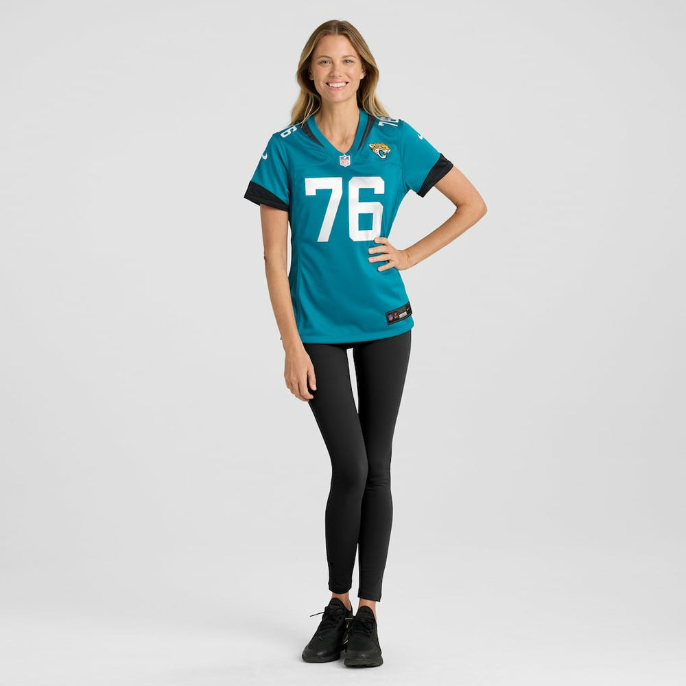 Ezra Cleveland Jacksonville Jaguars Women's Game Jersey Teal | Nike for Sale