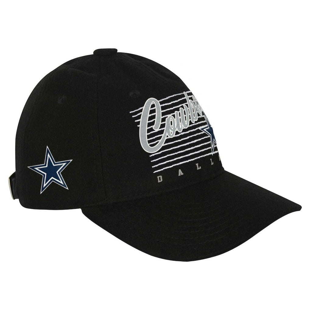 Dallas Cowboys Youth Retro Wooly Adjustable Hat Black | NFL