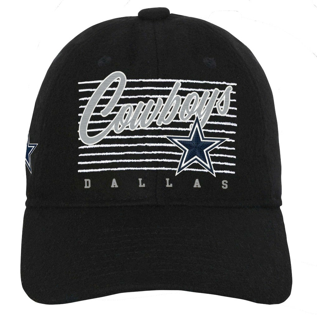 Dallas Cowboys Youth Retro Wooly Adjustable Hat Black | NFL