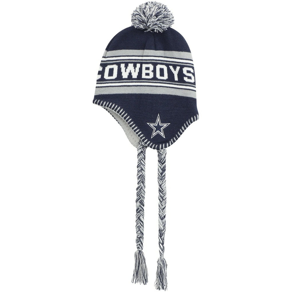 Dallas Cowboys Preschool Jacquard Tassel Knit Hat with Pom Navy | NFL