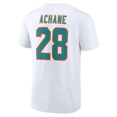 De’Von Achane Miami Dolphins Icon Player Name & Number T-Shirt White | NFL