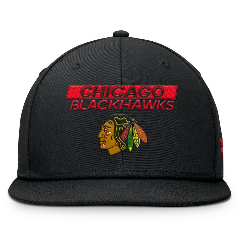 Chicago Blackhawks Fanatics Authentic Pro Prime Snapback Hat - Black - NHL