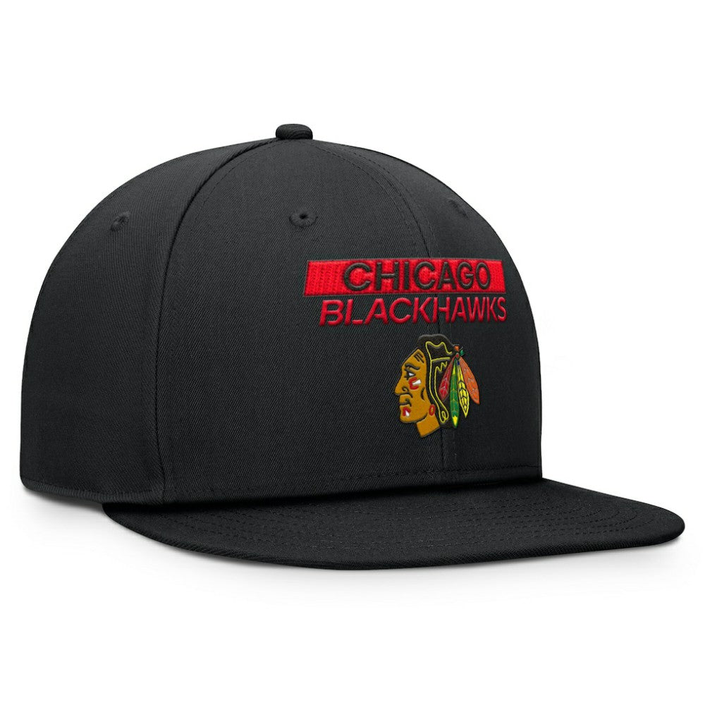 Chicago Blackhawks Fanatics Authentic Pro Prime Snapback Hat - Black - NHL