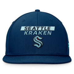 Seattle Kraken Fanatics Authentic Pro Prime Snapback Hat - Deep Sea Blue - NHL