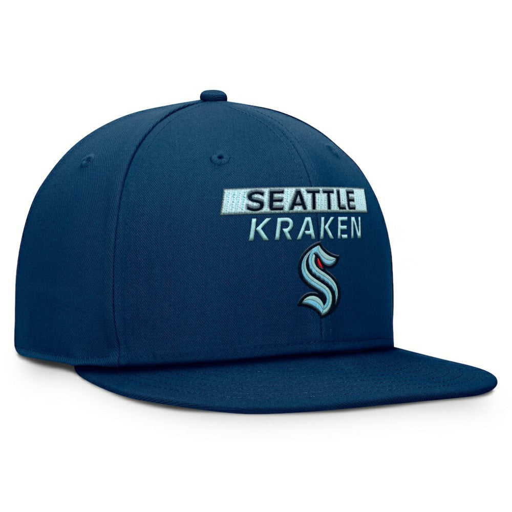 Seattle Kraken Fanatics Authentic Pro Prime Snapback Hat - Deep Sea Blue - NHL