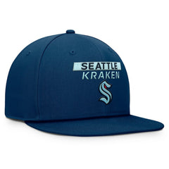 Seattle Kraken Fanatics Authentic Pro Prime Snapback Hat - Deep Sea Blue - NHL