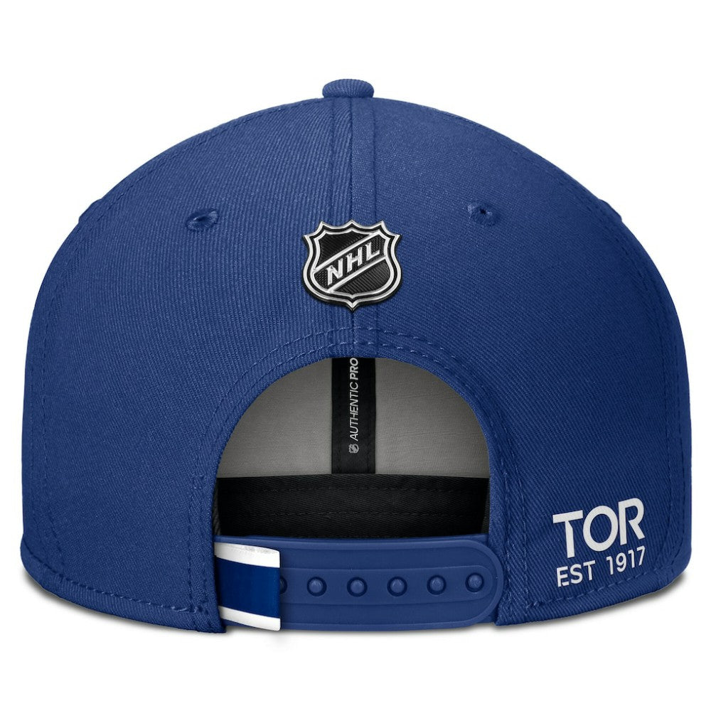 Toronto Maple Leafs Fanatics Authentic Pro Prime Snapback Hat - Blue - NHL