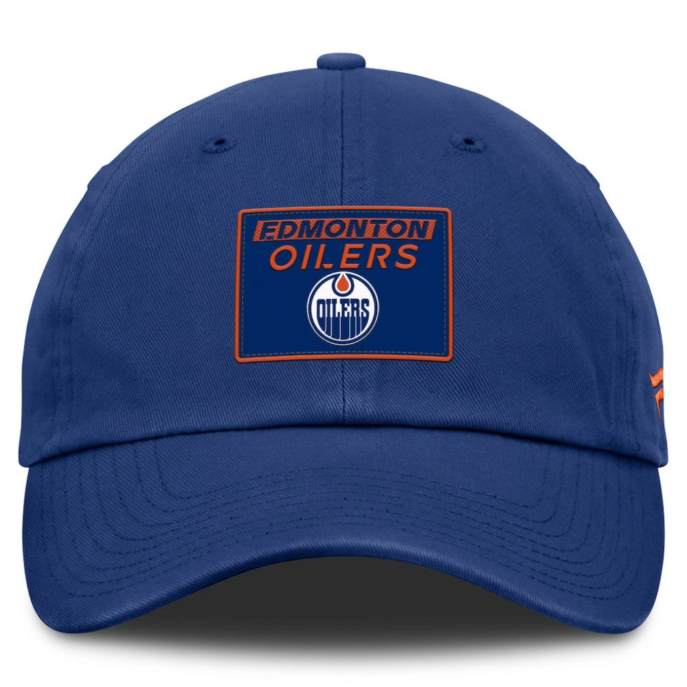Edmonton Oilers Fanatics Authentic Pro Prime Adjustable Hat - Royal - NHL