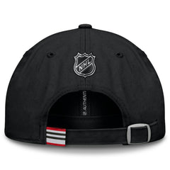 Chicago Blackhawks Fanatics Authentic Pro Prime Adjustable Hat - Black - NHL