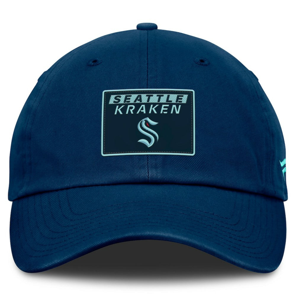 Seattle Kraken Fanatics Authentic Pro Prime Adjustable Hat - Deep Sea Blue - NHL