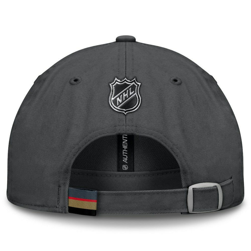 Vegas Golden Knights Fanatics Authentic Pro Prime Adjustable Hat - Gray - NHL