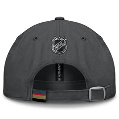 Vegas Golden Knights Fanatics Authentic Pro Prime Adjustable Hat - Gray - NHL