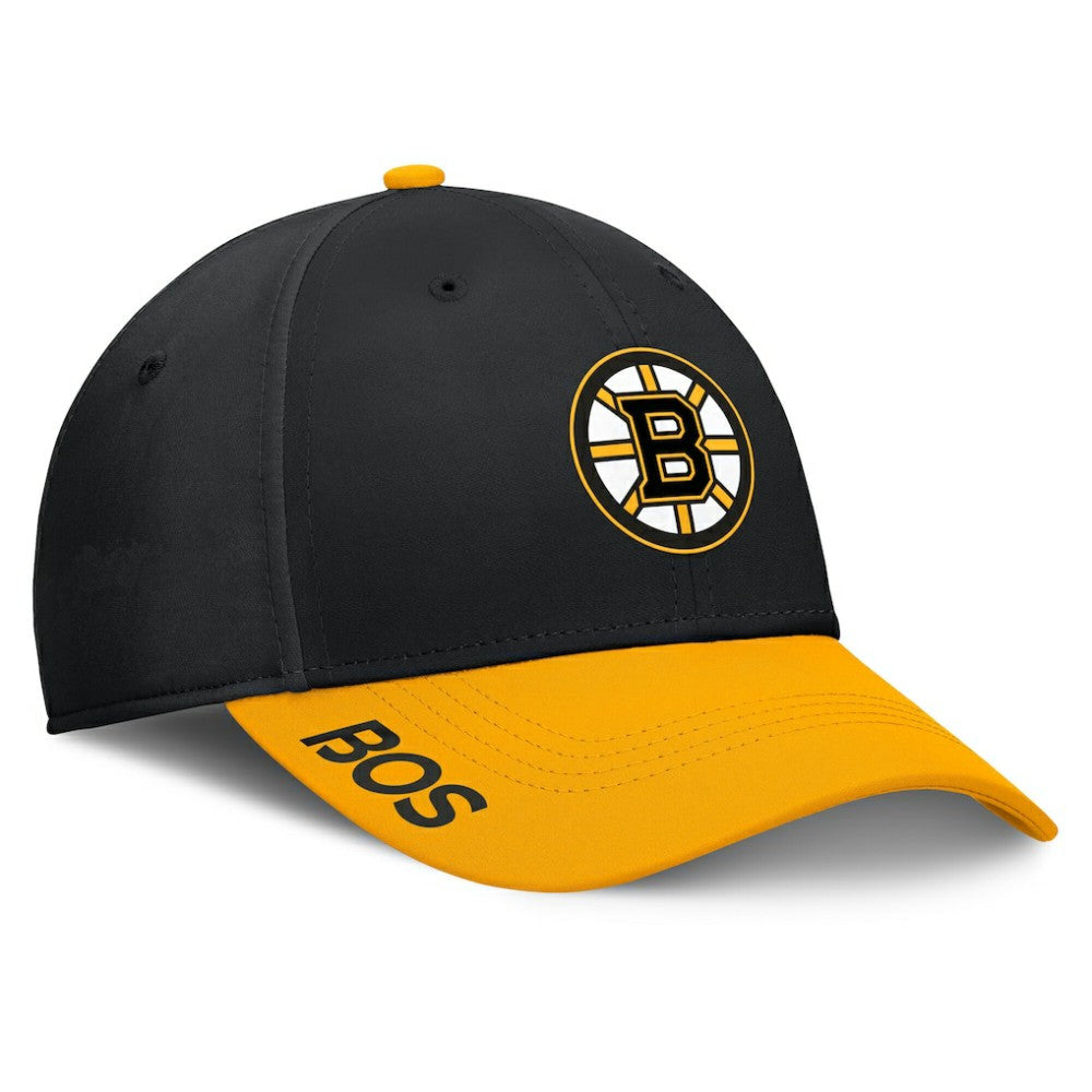 Boston Bruins Fanatics Authentic Pro Rink Flex Hat - Black/Gold - NHL