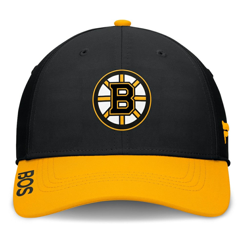 Boston Bruins Fanatics Authentic Pro Rink Flex Hat - Black/Gold - NHL