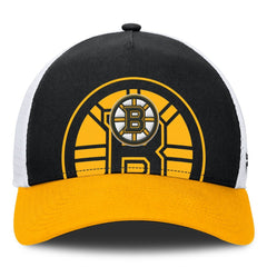 Boston Bruins Fanatics Authentic Pro A-Frame Rink Adjustable Hat - Black/Gold - NHL