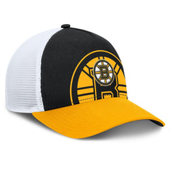 Boston Bruins Fanatics Authentic Pro A-Frame Rink Adjustable Hat - Black/Gold - NHL