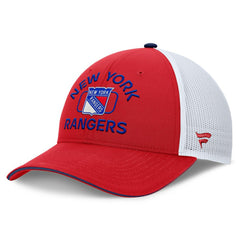 New York Rangers Fanatics Authentic Pro Rink Trucker Hat - Red/White - NHL