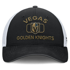 Vegas Golden Knights Fanatics Authentic Pro Rink Trucker Hat - Black/White - NHL