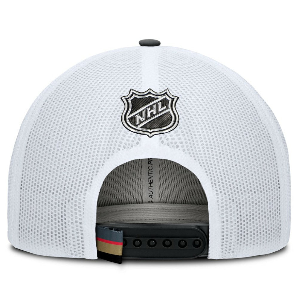 Vegas Golden Knights Fanatics Authentic Pro Rink Trucker Hat - Black/White - NHL