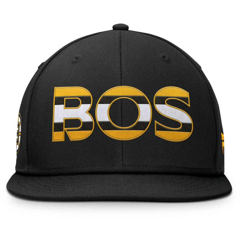 Boston Bruins Fanatics Authentic Pro Rink Snapback Hat - Black - NHL