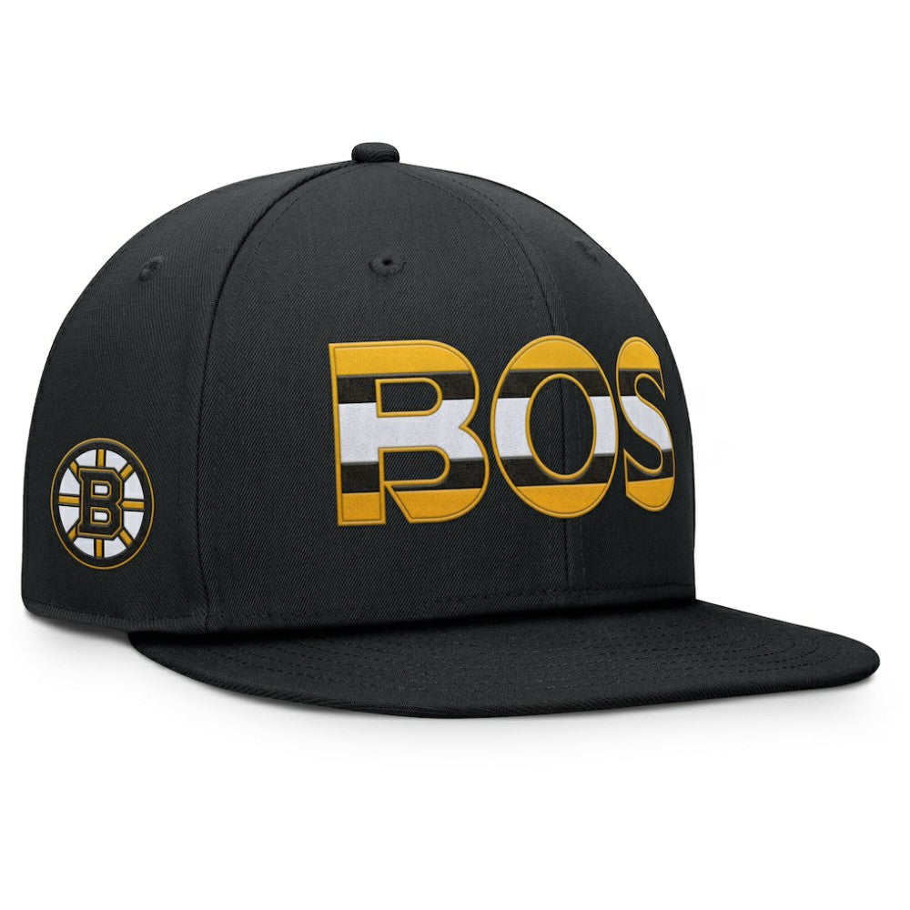 Boston Bruins Fanatics Authentic Pro Rink Snapback Hat - Black - NHL
