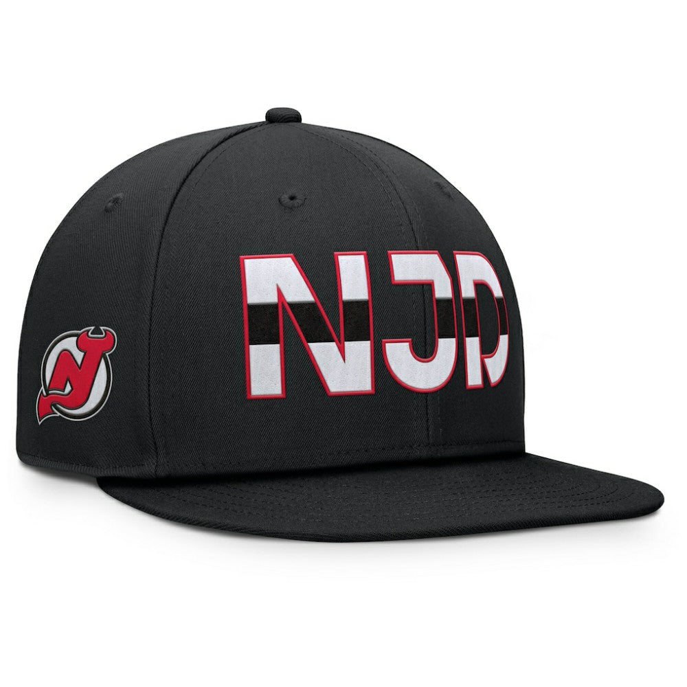New Jersey Devils Fanatics Authentic Pro Rink Snapback Hat - Black - NHL