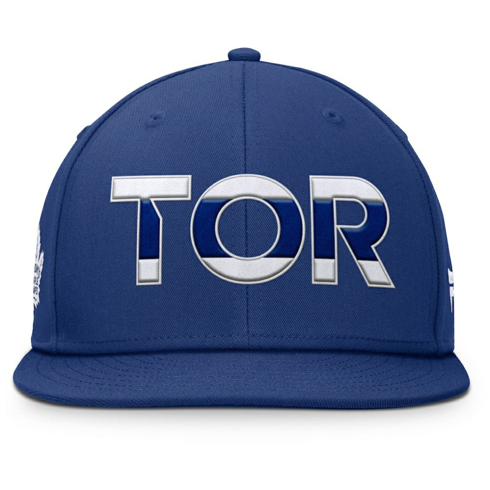 Toronto Maple Leafs Fanatics Authentic Pro Rink Snapback Hat - Blue - NHL