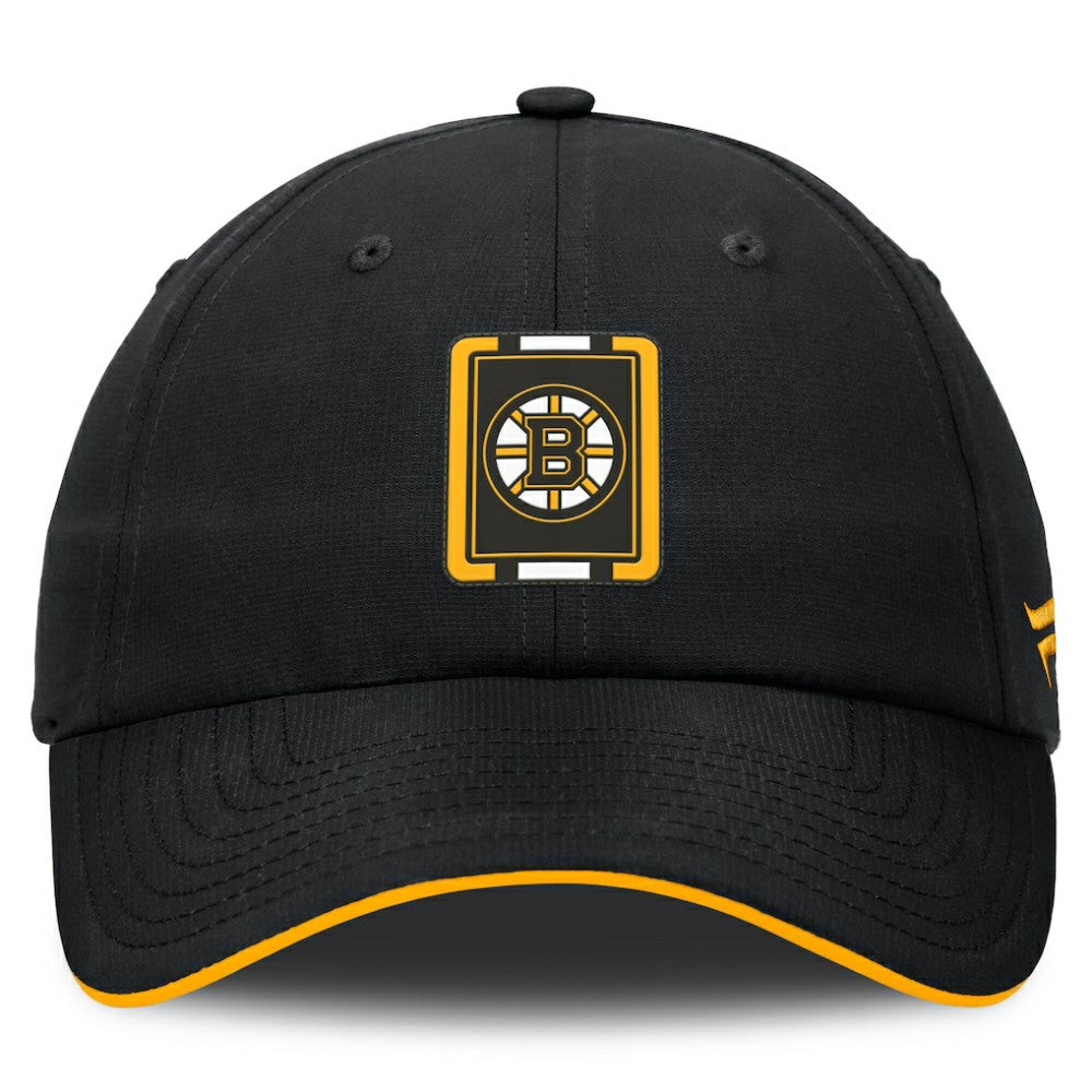 Boston Bruins Fanatics Authentic Pro Ripstop Adjustable Hat - Black/Gold - NHL