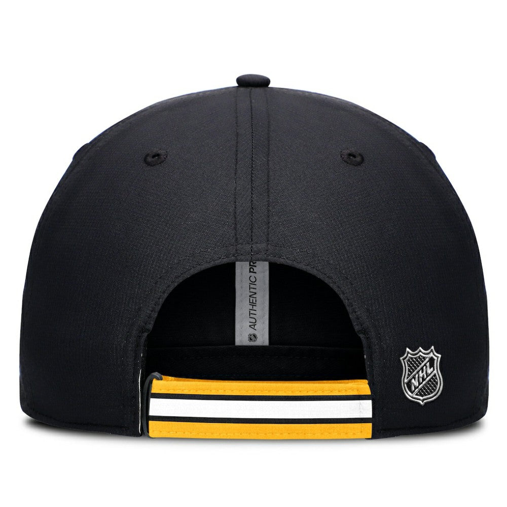 Boston Bruins Fanatics Authentic Pro Ripstop Adjustable Hat - Black/Gold - NHL