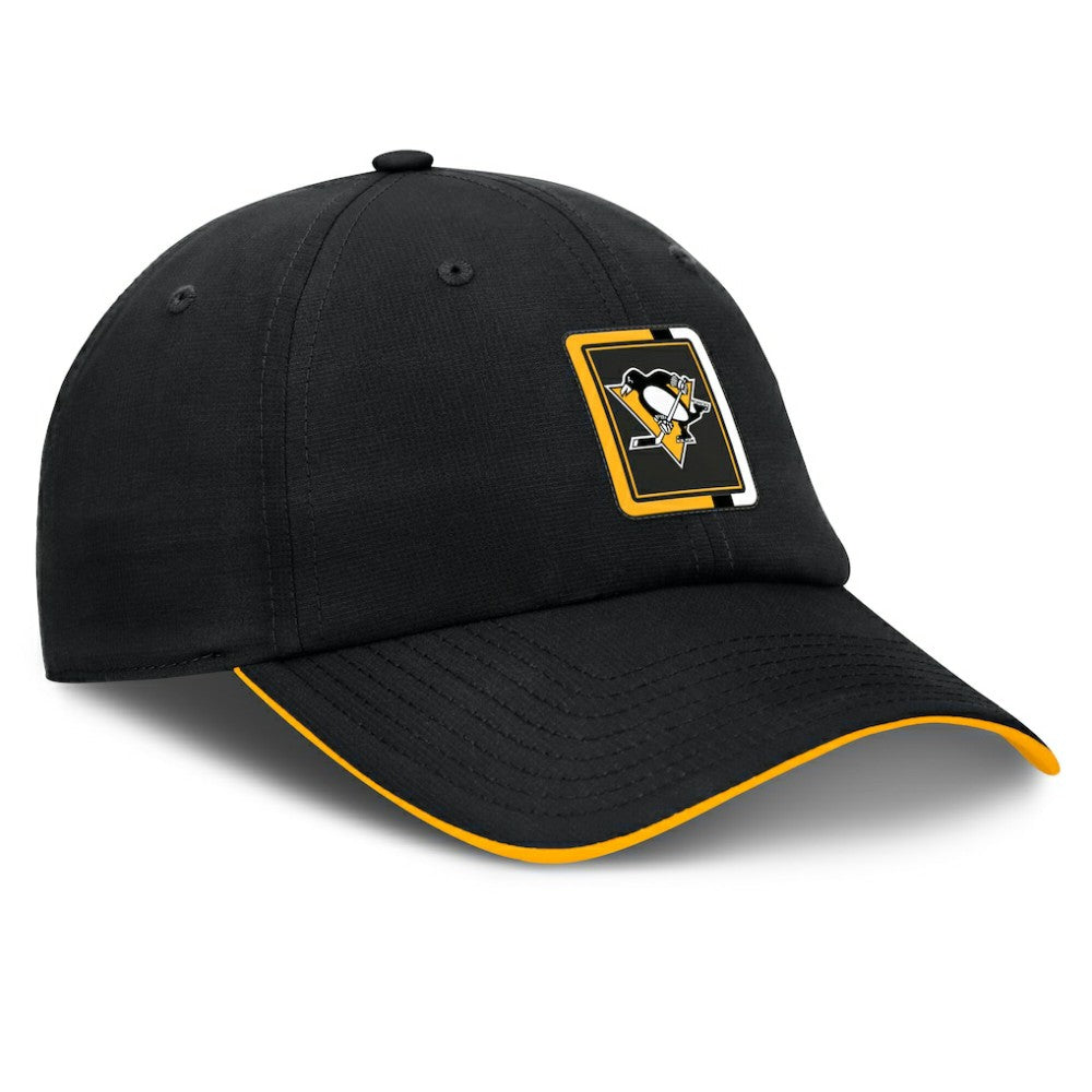 Pittsburgh Penguins Fanatics Authentic Pro Ripstop Adjustable Hat - Black/Gold - NHL