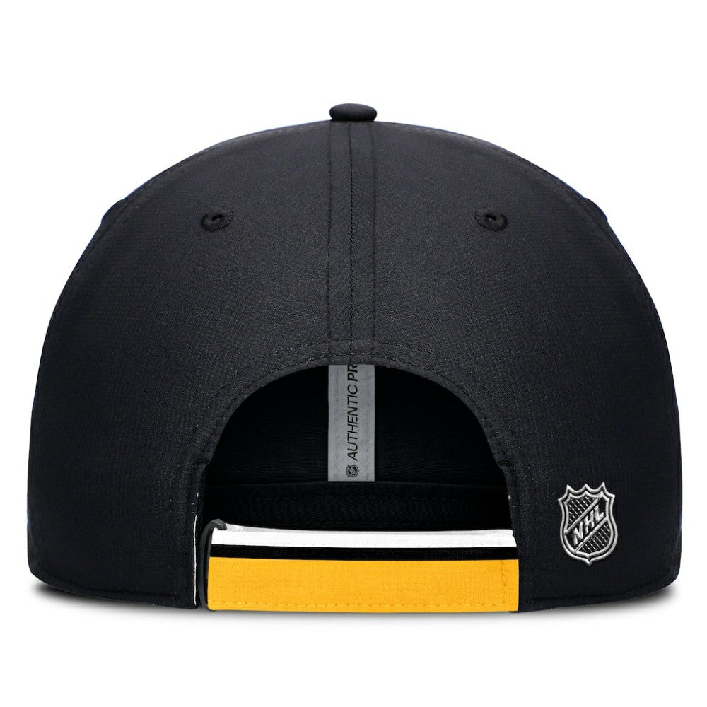 Pittsburgh Penguins Fanatics Authentic Pro Ripstop Adjustable Hat - Black/Gold - NHL