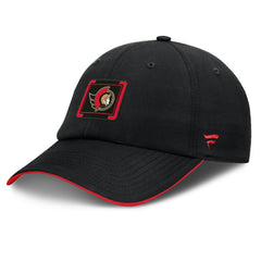 Ottawa Senators Fanatics Authentic Pro Ripstop Adjustable Hat - Black/Red - NHL