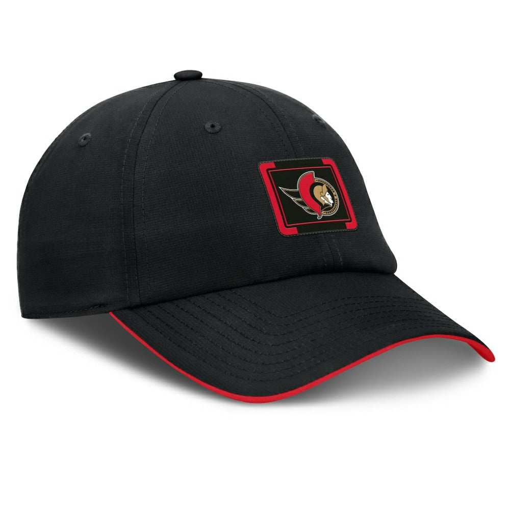 Ottawa Senators Fanatics Authentic Pro Ripstop Adjustable Hat - Black/Red - NHL