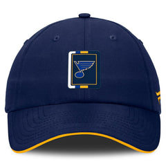 St. Louis Blues Fanatics Authentic Pro Ripstop Adjustable Hat - Navy/Gold - NHL