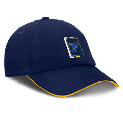 St. Louis Blues Fanatics Authentic Pro Ripstop Adjustable Hat - Navy/Gold - NHL
