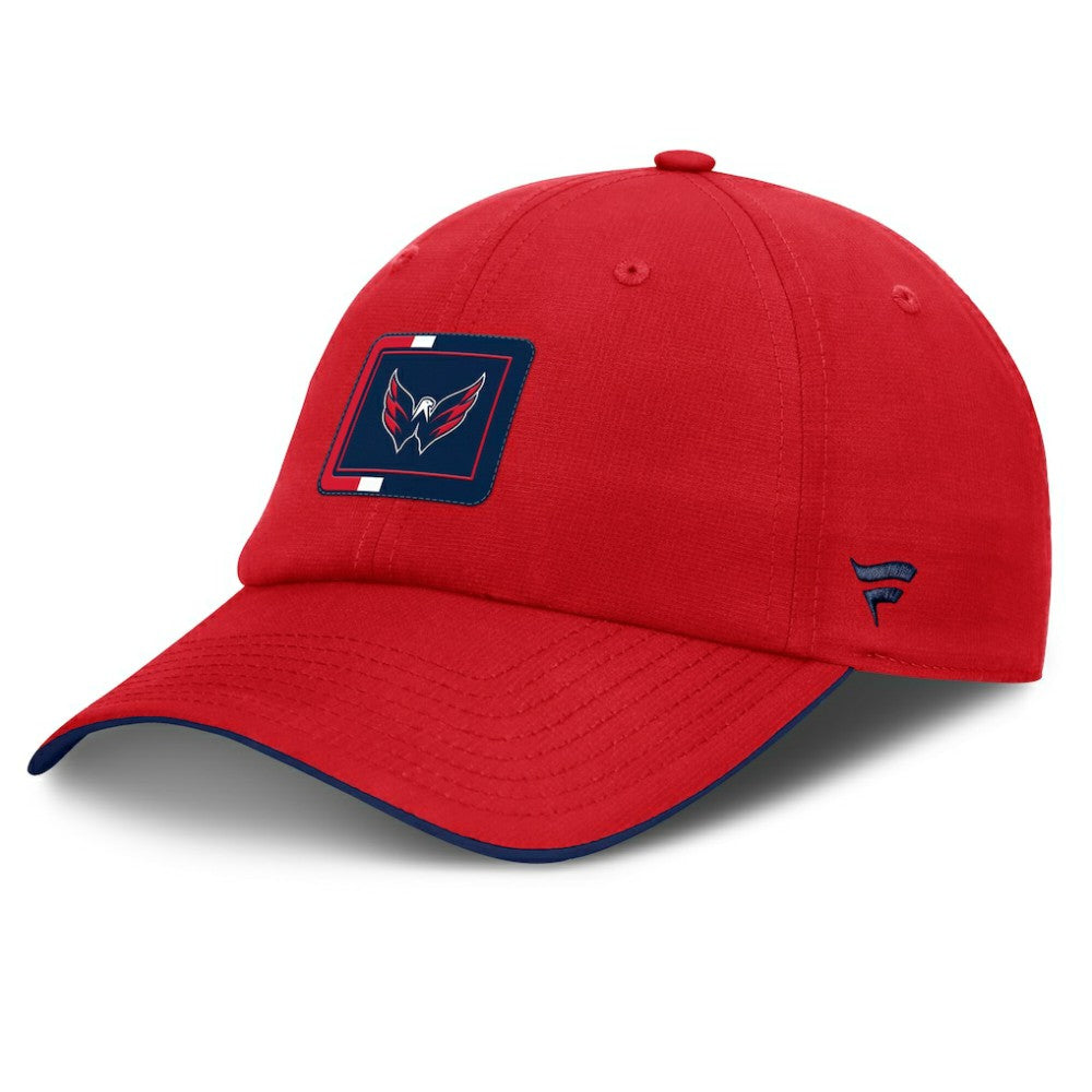 Washington Capitals Fanatics Authentic Pro Ripstop Adjustable Hat - Red/Navy - NHL